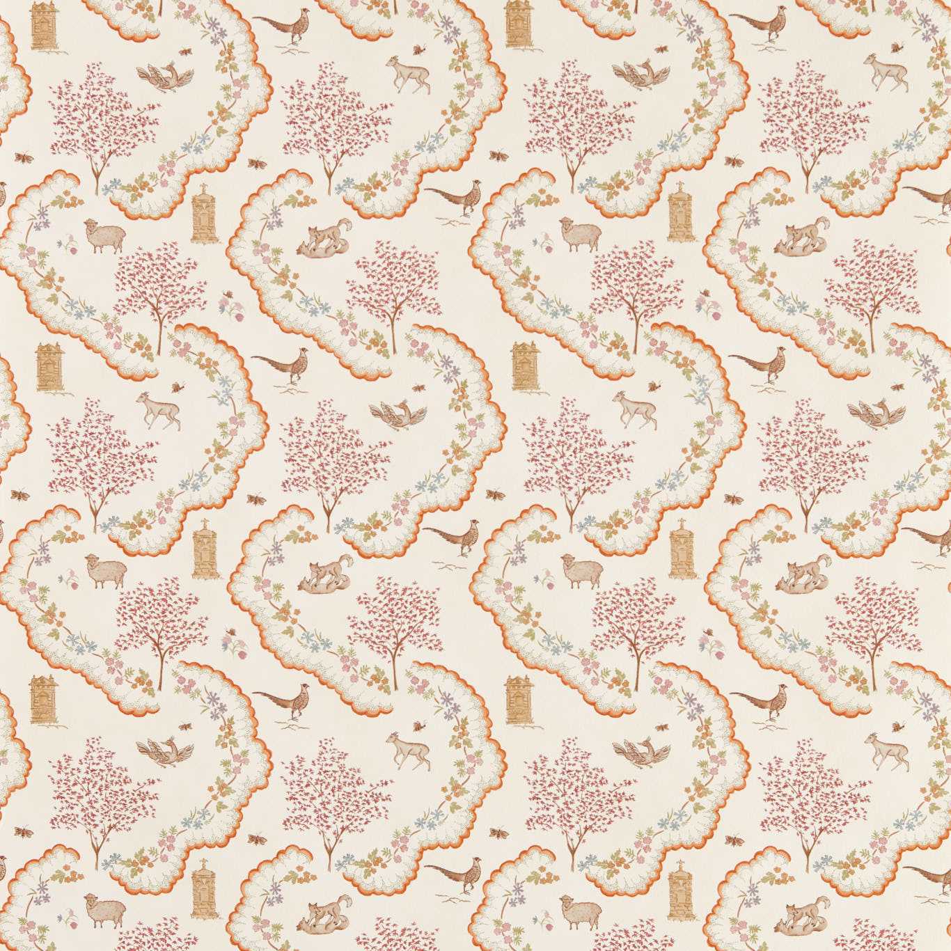 Wildflower Meadow Wallpaper - Maple - Sanderson - DHIP217482 - Premier Wallcovering