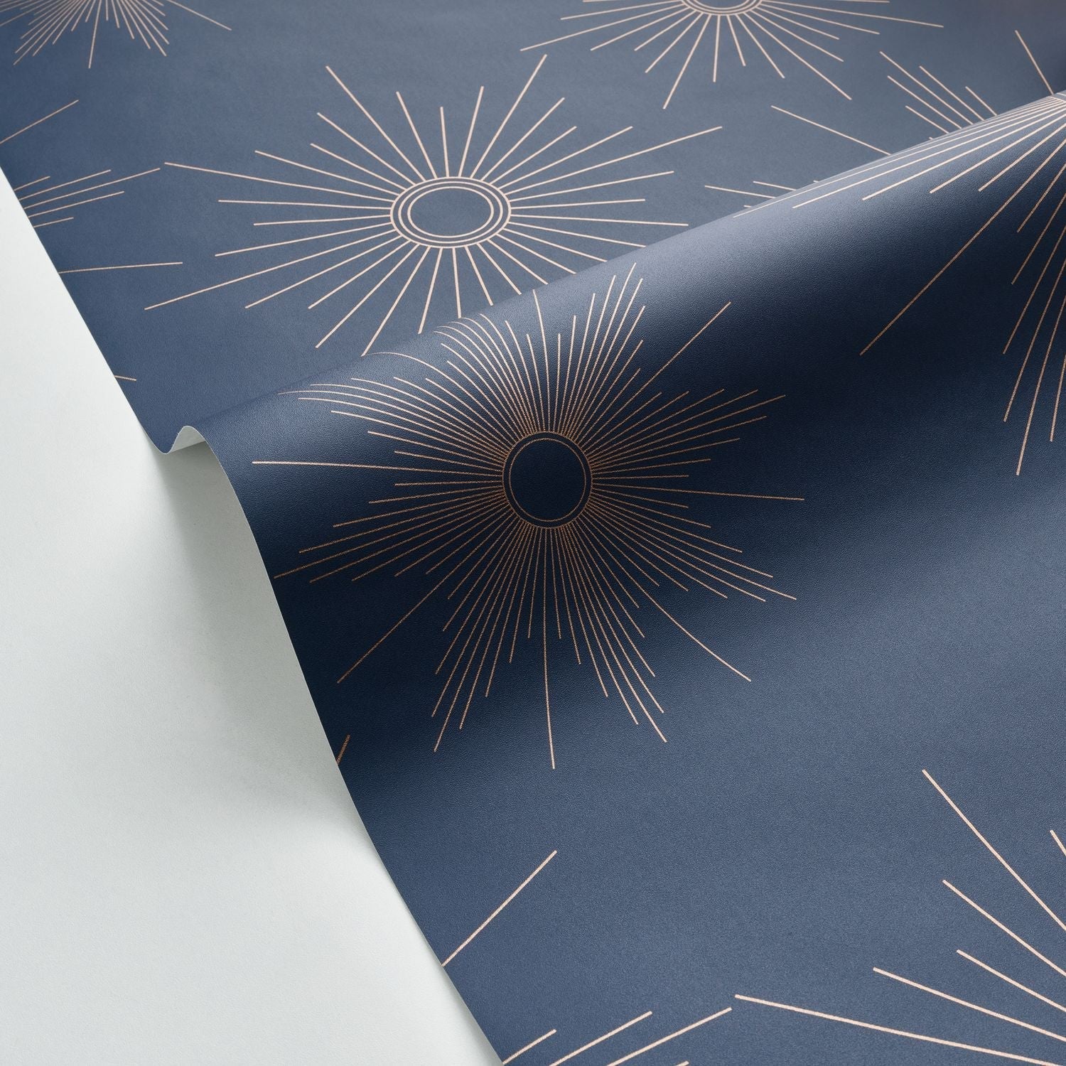 William Wallpaper - Bleu Paon - Caselio - 103816227 - Premier Wallcovering