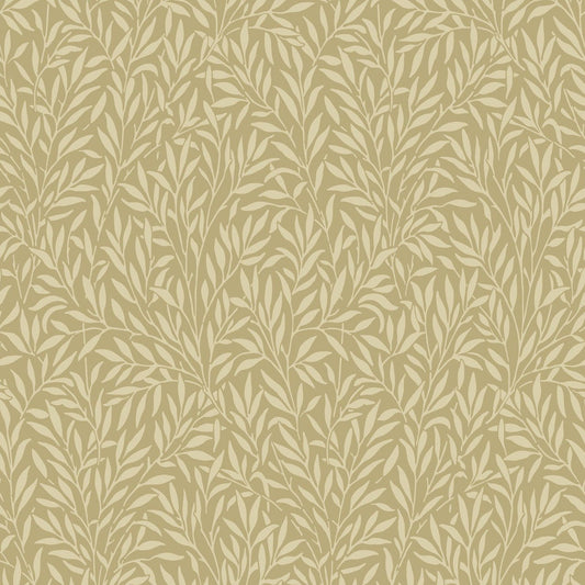 Willow Arts and Crafts Wallpaper - Beige Camel - Casadeco - 86351210 - Premier Wallcovering