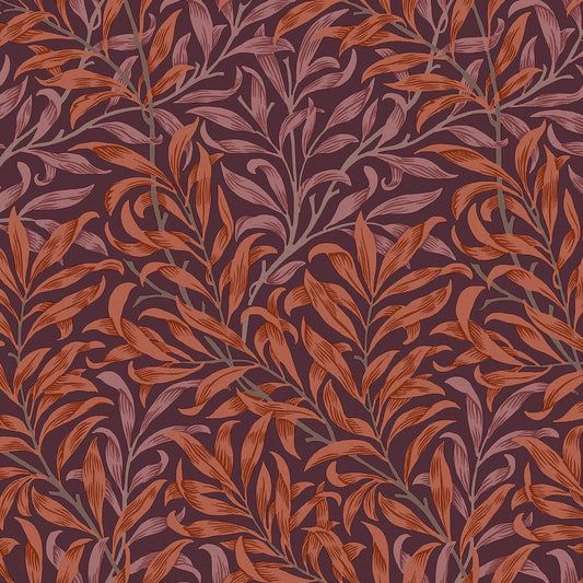 Willow Bough Wallpaper - Plum - 124243 - William Morris AH - Premier Wallcovering