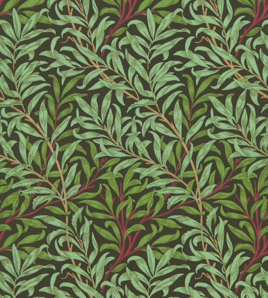 Willow Boughs Wallpaper - Bitter Chocolate - 216950 - Morris & Co - Premier Wallcovering