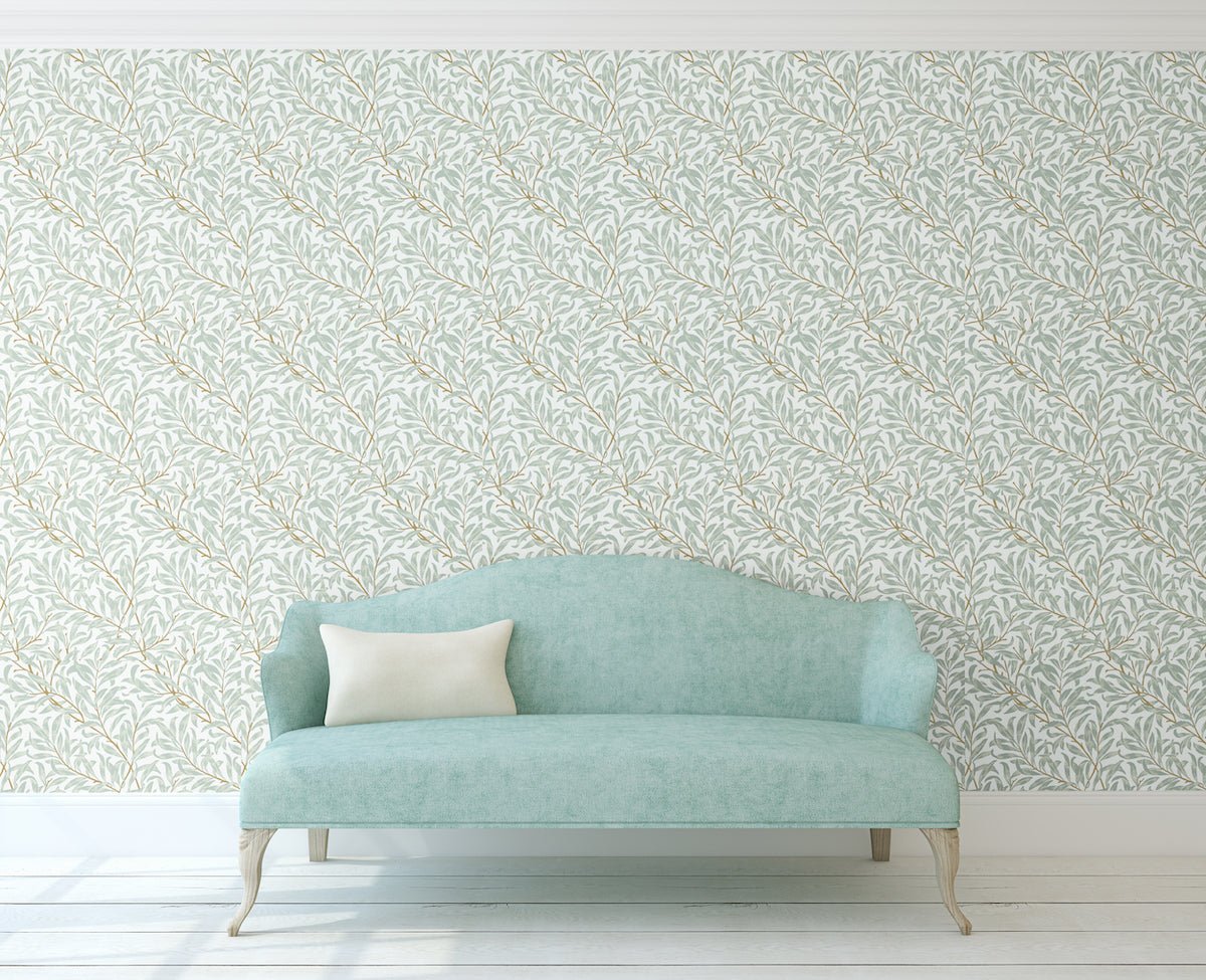 Morris Collections - 1076 - Willow Boughs Wallpaper - Sky - Premier Wallcovering