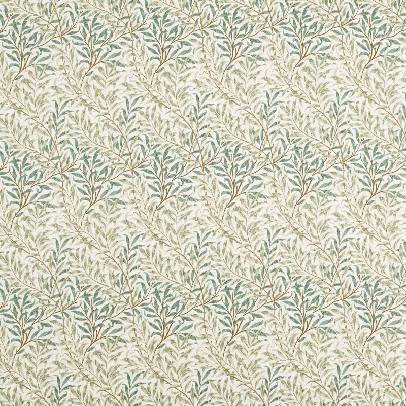 Willow Boughs Wide Width Fabric - Soft Teal/Mint - Morris & Co - 227284 - Premier Wallcovering