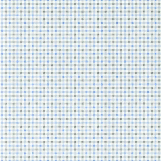 Willow Check Wallpaper - Cobalt - P587/03 - Designers Guild - Premier Wallcovering