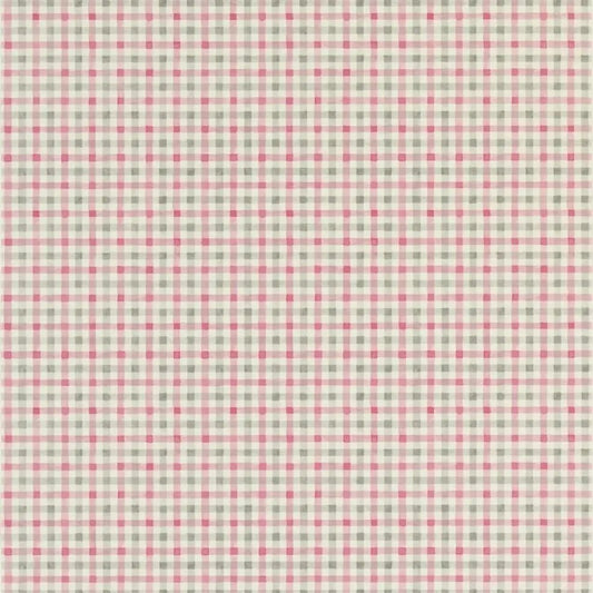 Willow Check Wallpaper - Peony - P587/06 - Designers Guild - Premier Wallcovering