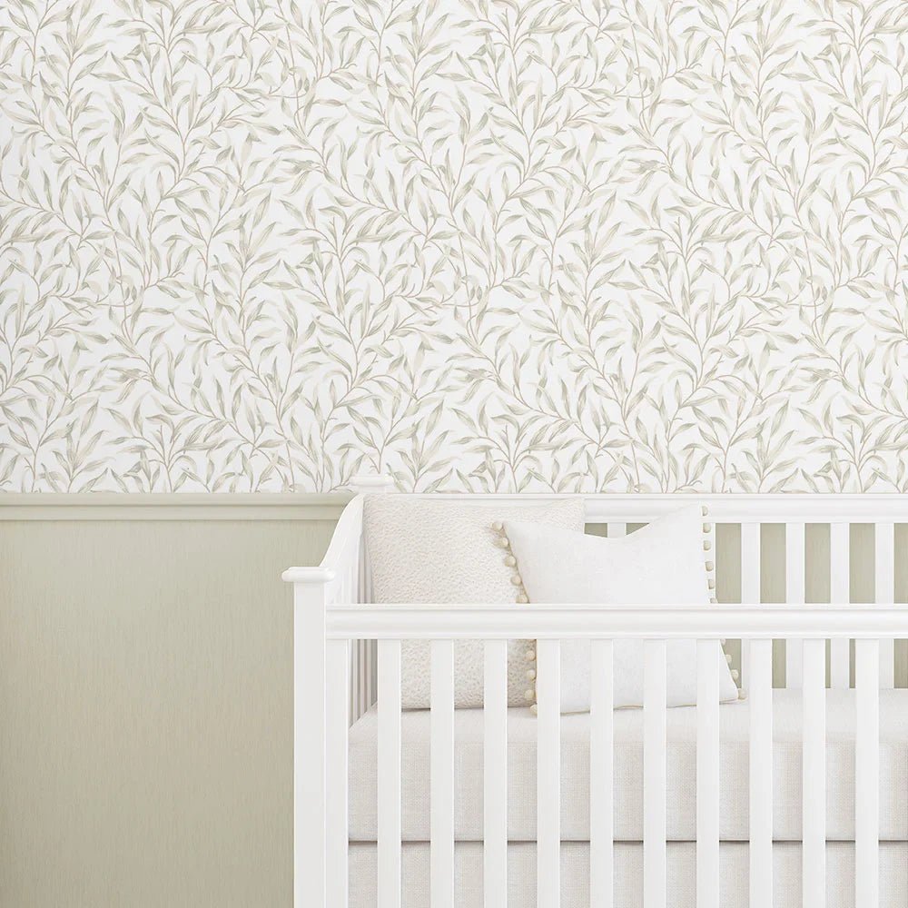 Willow Trail Wallpaper - Neutral - NextWall - NW54706 - Premier Wallcovering