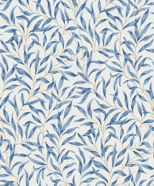 Willow Trail Wallpaper - Blue Lake - NextWall - NW54712 - Premier Wallcovering