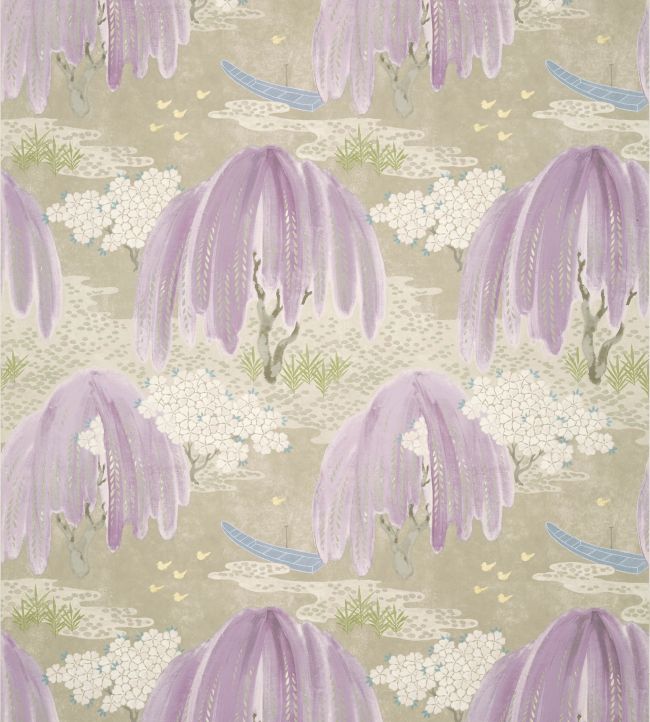 Willow Tree Wallpaper - Lavender - AT23107 - Anna French - Premier Wallcovering