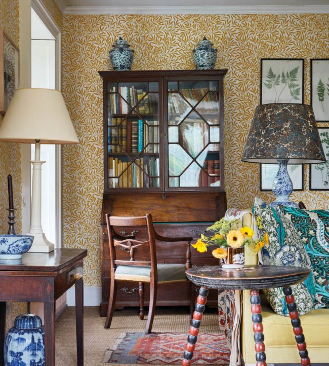 Willow Wallpaper - Yellow - 216963 - Morris & Co - Premier Wallcovering