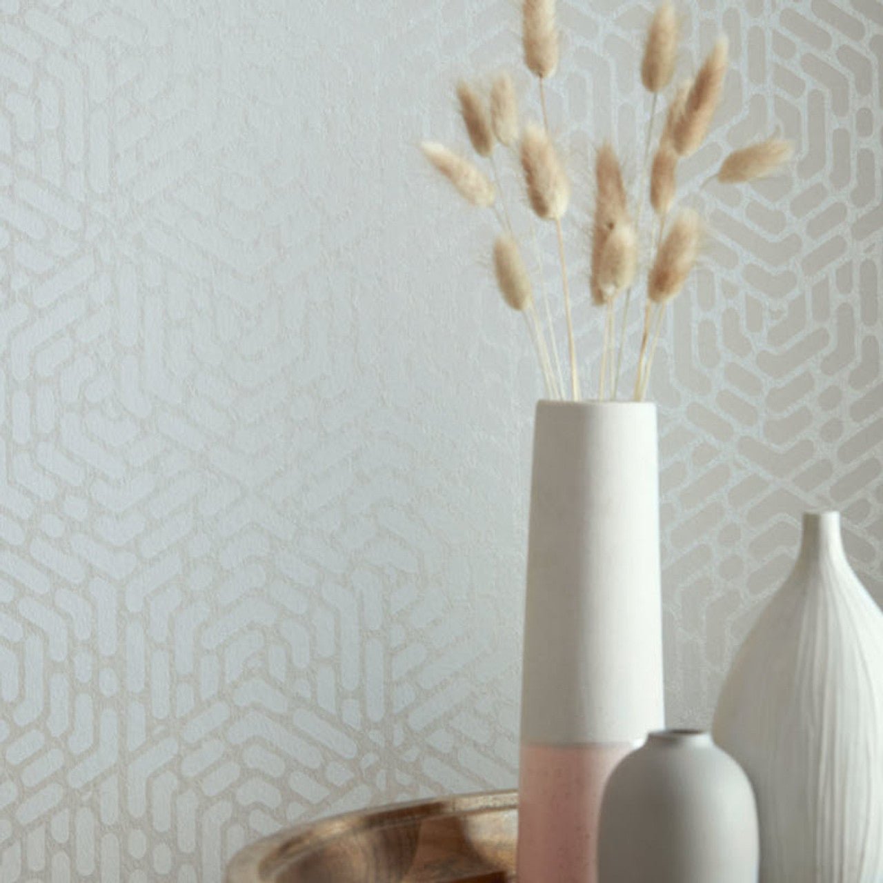 Willow Wallpaper - Pearl - 1838 wallcoverings - 2008 - 148 - 04 - Premier Wallcovering