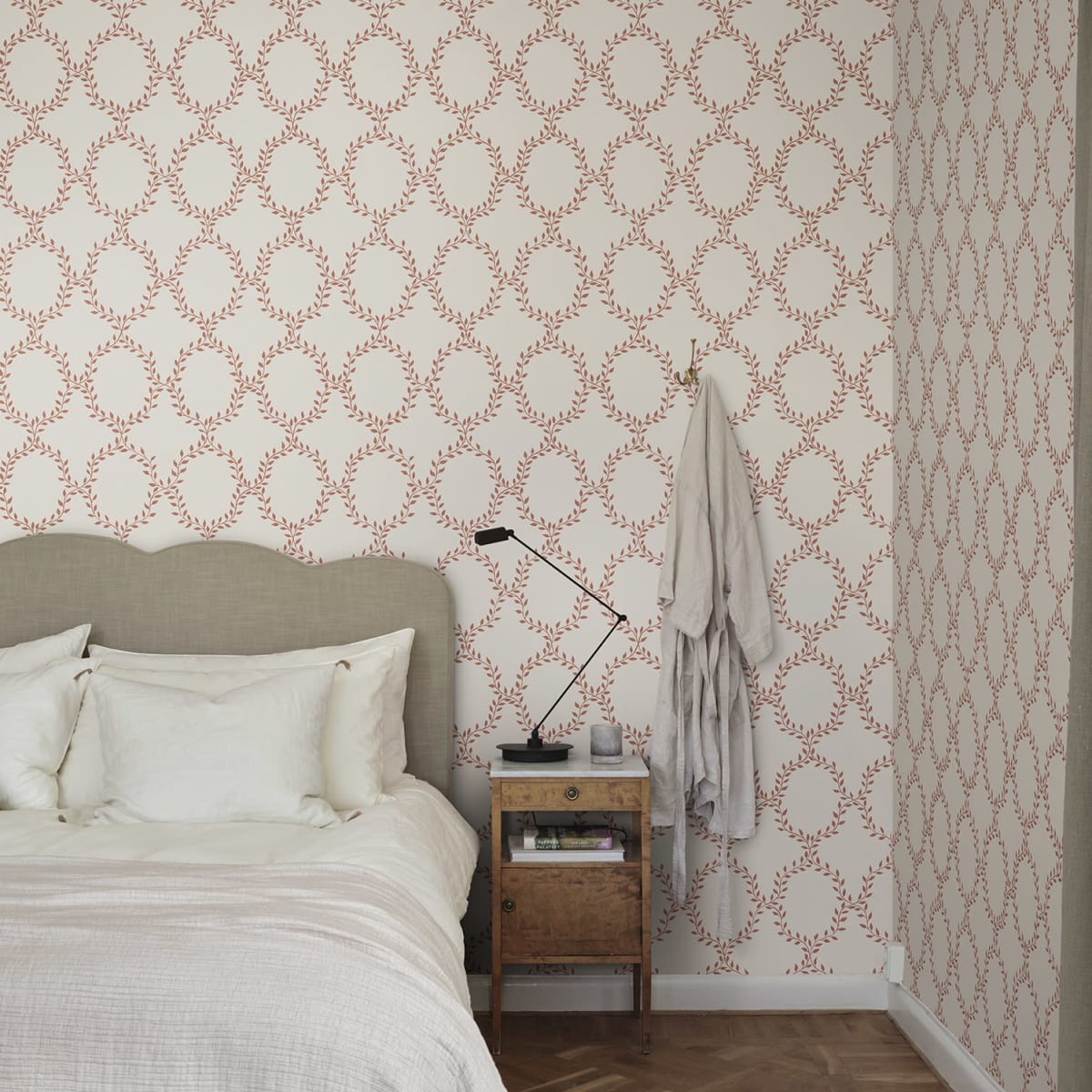 Wilma Wallpaper - Red - Sandberg - S10388 - Premier Wallcovering