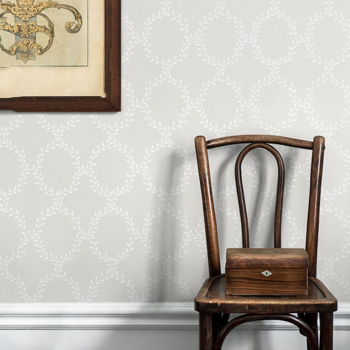 Wilma Wallpaper - Gray - Sandberg - 503-41 - Premier Wallcovering