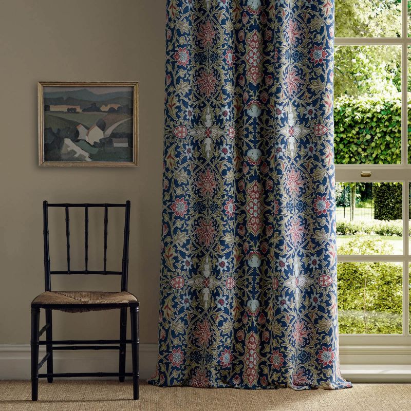 Wilton Weave Fabric - Indigo - Morris & Co - 237652 - Premier Wallcovering