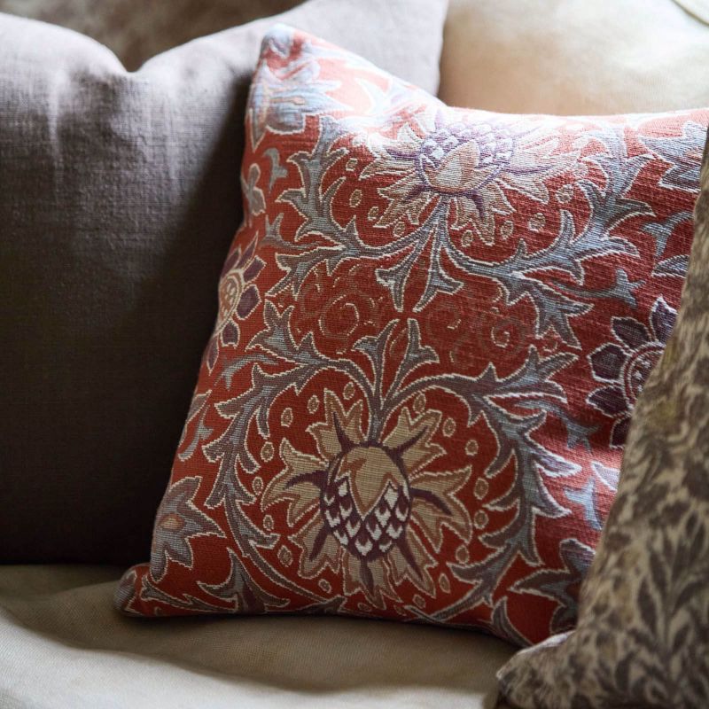 Wilton Weave Fabric - Russet - Morris & Co - 237709 - Premier Wallcovering