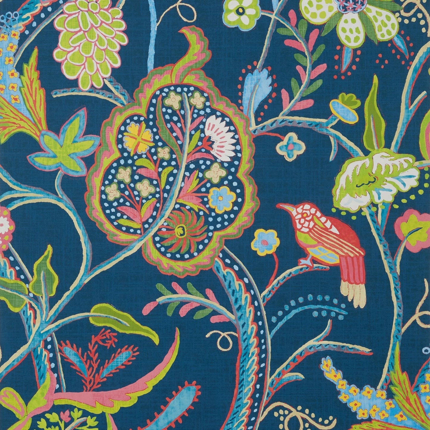 Windsor Wallpaper - Navy - Thibaut - T14303 - Premier Wallcovering