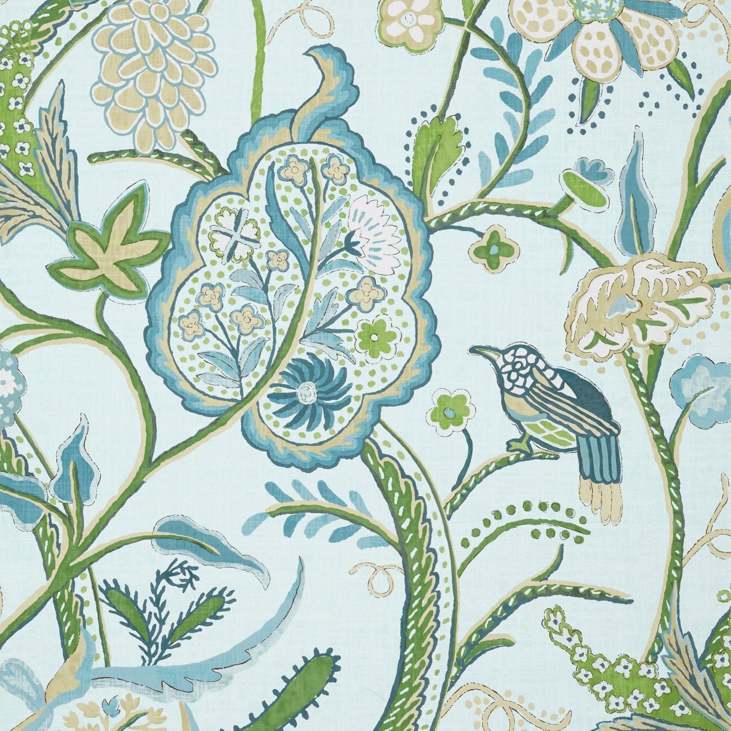 Windsor Wallpaper - Spa Blue - Thibaut - T14304 - Premier Wallcovering