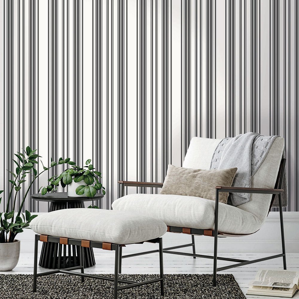 Windsor Wallpaper - Noir - Timothy Wilman - TW2495 - Premier Wallcovering