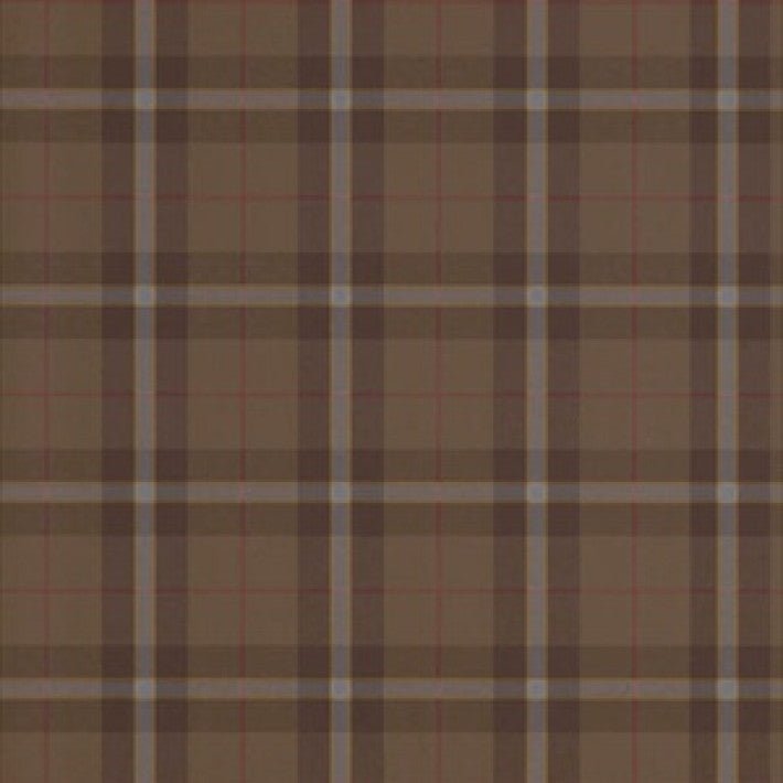Winslow Plaid Wallpaper - Chestnut - Thibaut - T1031 - Premier Wallcovering