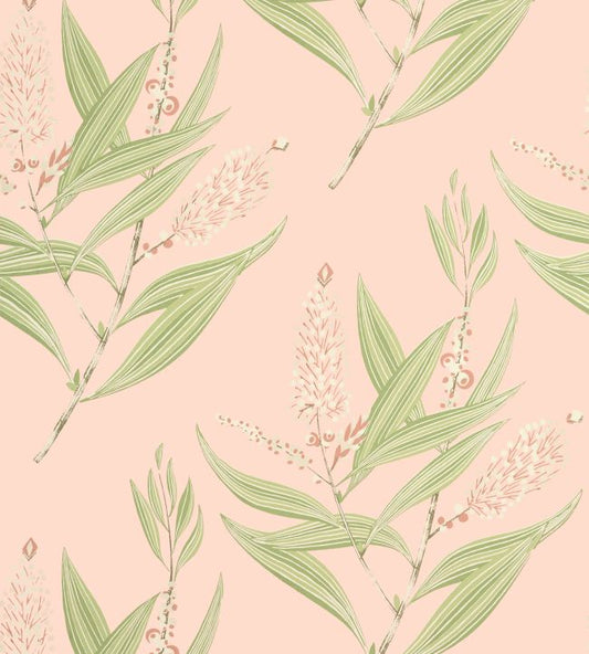 Winter Bud Wallpaper - Blush - AT23132 - Anna French - Premier Wallcovering