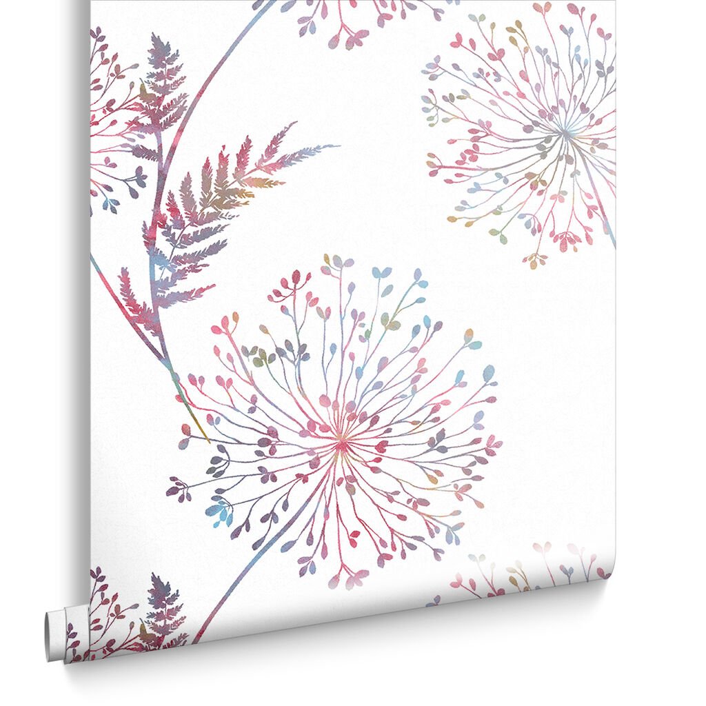 Wish Wallpaper - White - Graham & Brown - 106438 - Premier Wallcovering