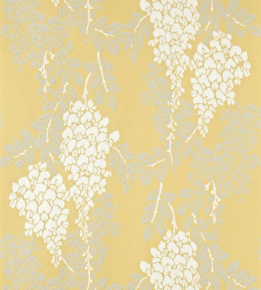 Wisteria Wallpaper - Yellow - 2212 - Farrow & Ball - Premier Wallcovering