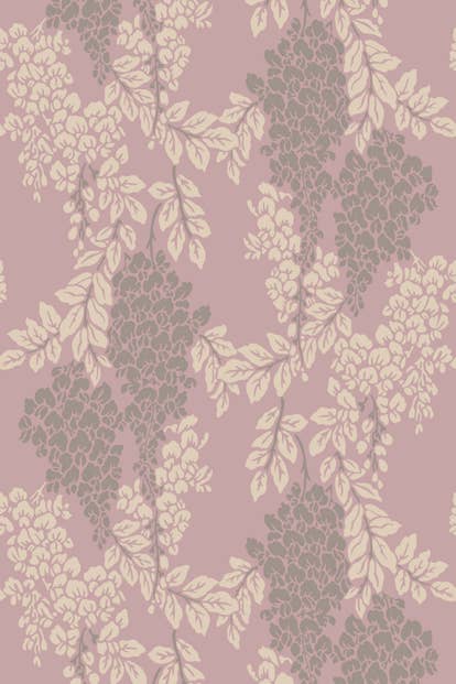 Wisteria Wallpaper - Cinder Rose - 2209 - Farrow & Ball - Premier Wallcovering