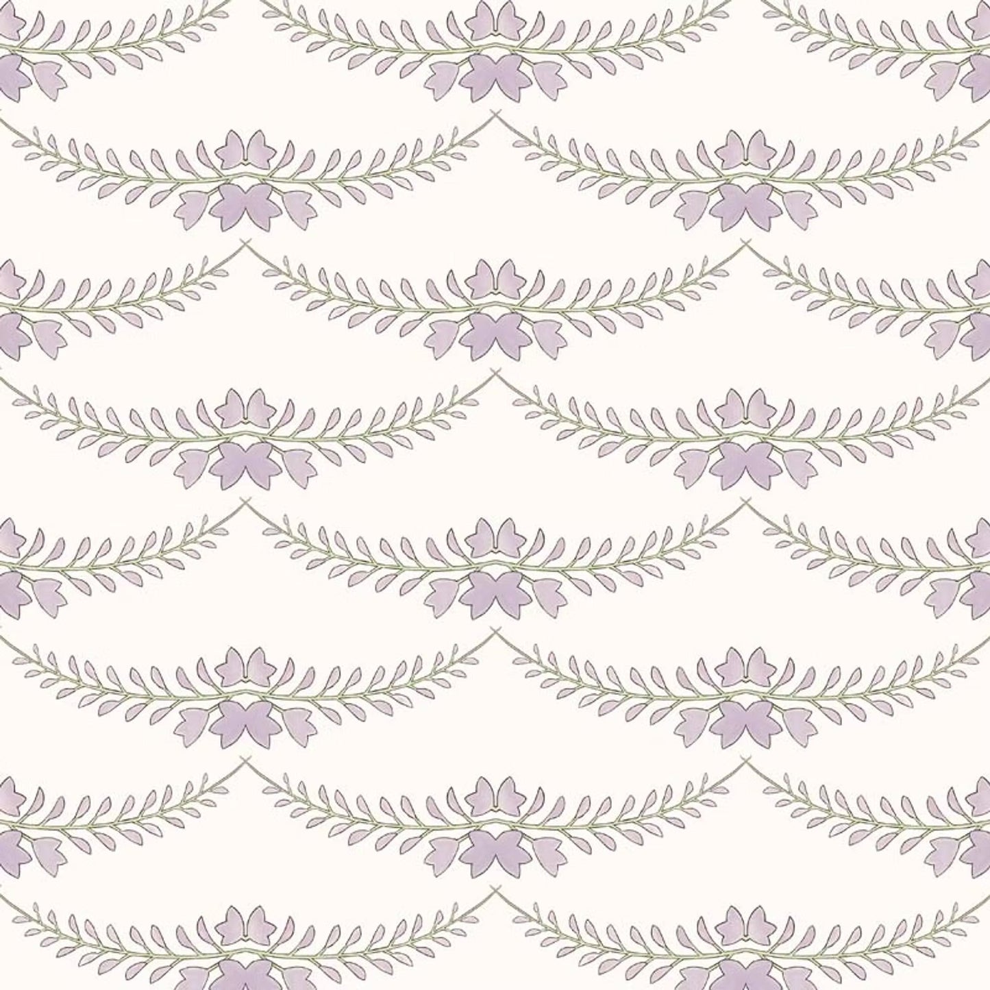 Wisteria Wallpaper - Lilac - Ottoline - W/WIS/101/1 - Premier Wallcovering