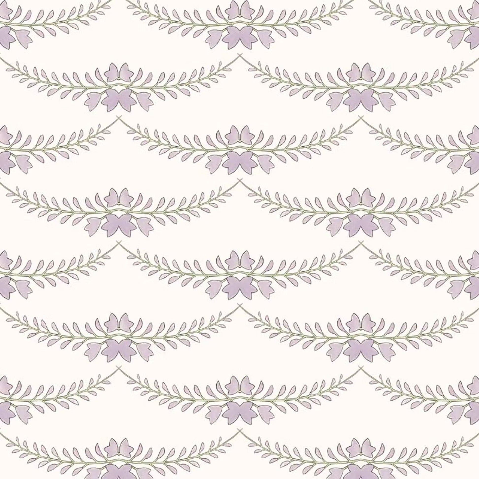 Wisteria Wallpaper - Lilac - Ottoline - W/WIS/101/1 - Premier Wallcovering