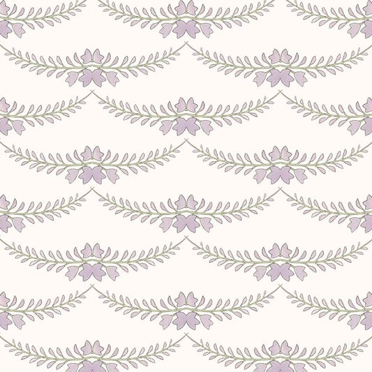 Wisteria Wallpaper - Lilac - Ottoline - W/WIS/101/1 - Premier Wallcovering