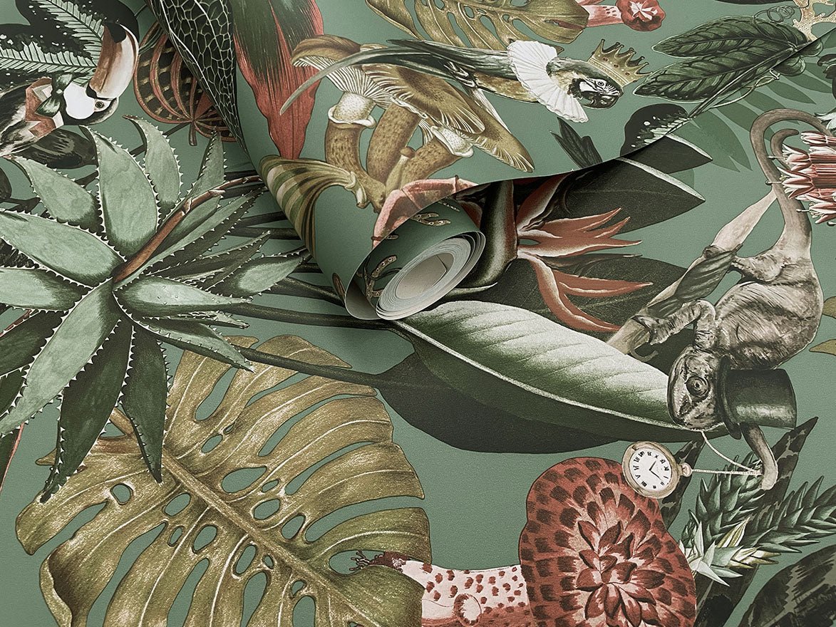 Wonderland Wallpaper - Sage - Holden Décor - 13401 - Premier Wallcovering