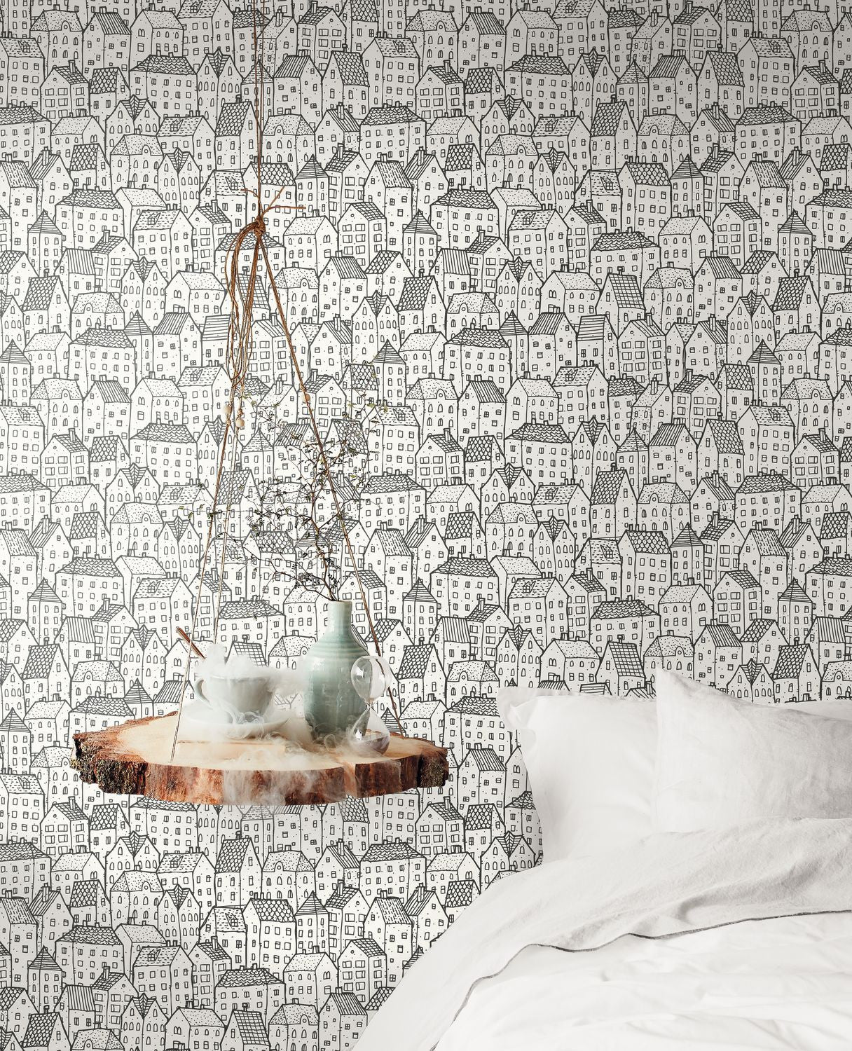 Wonderland Wallpaper - Noir Blanc - Caselio - 101119000 - Premier Wallcovering