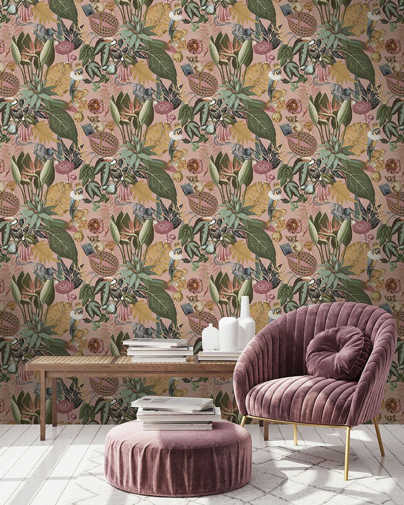 Wonderland Wallpaper - Blush - Holden Décor - 13400 - Premier Wallcovering