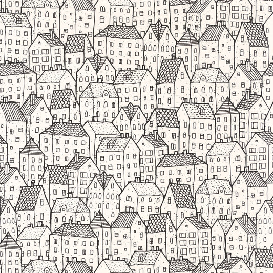 Wonderland Wallpaper - Noir Blanc - Caselio - 101119000 - Premier Wallcovering