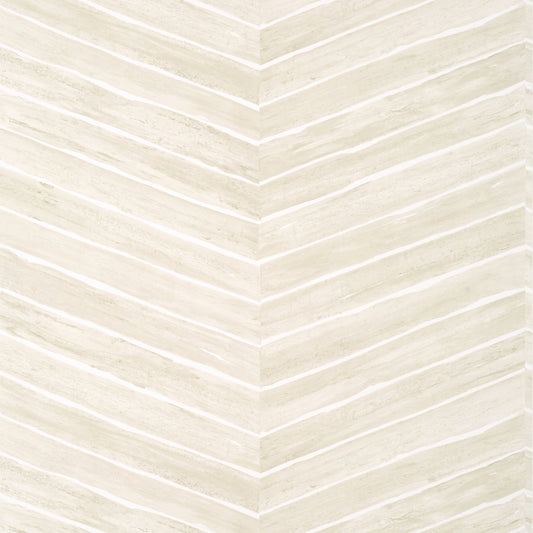 Wood Herringbone Wallpaper - Oyster - Thibaut - T14569 - Premier Wallcovering