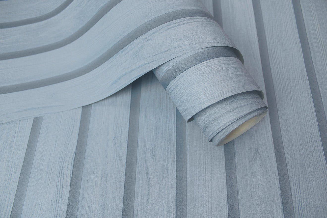 Wood Slat Wallpaper - Blue - Holden Décor - 13302 - Premier Wallcovering
