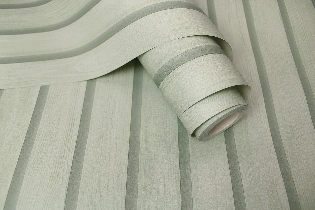Wood Slat Wallpaper - Green - Holden Décor - 13300 - Premier Wallcovering