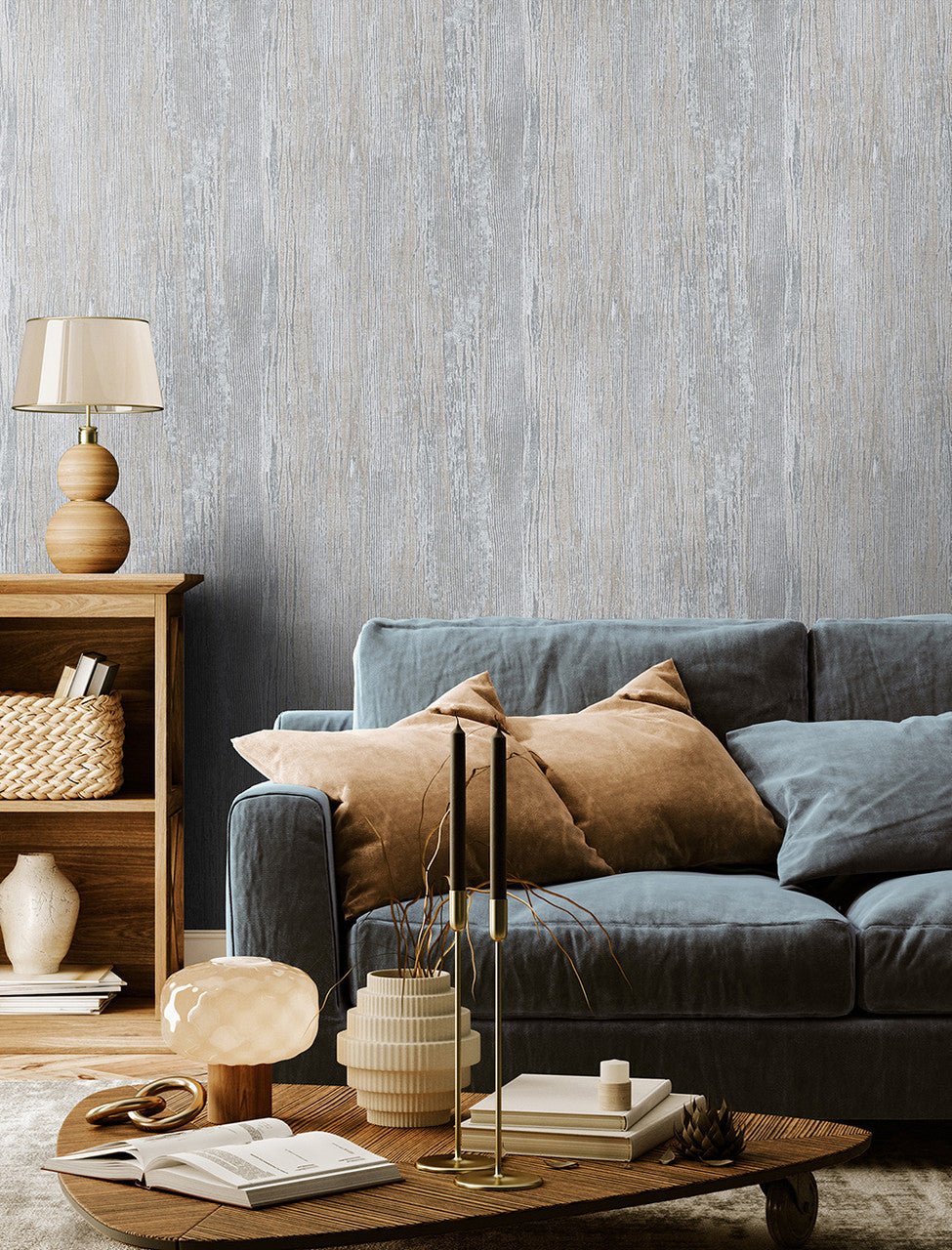 Wooden Feel Wallpaper - Cloudy Grey - Hohenberger - 65033 - Premier Wallcovering