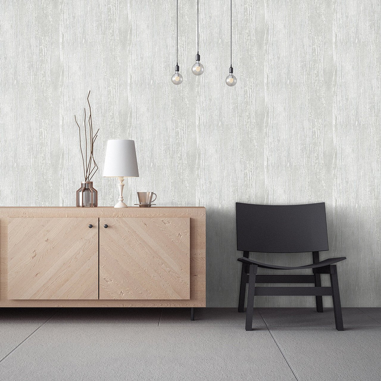 Wooden Feel Wallpaper - Light Grey - Hohenberger - 65036 - Premier Wallcovering