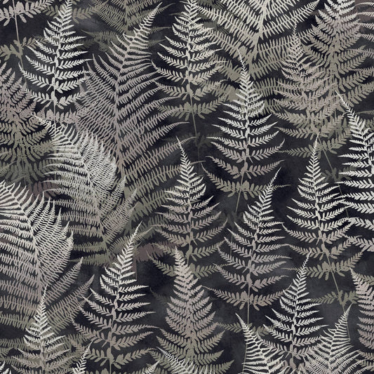 Woodland Fern Wallpaper - Charcoal - Clarissa Hulse - 120366 - Premier Wallcovering