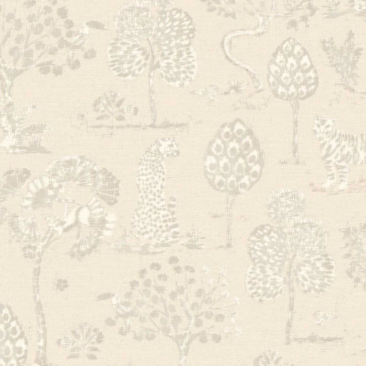 Woodland Safari Wallpaper - Cream - Eijffinger - 317310 - Premier Wallcovering