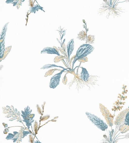 Woodland Wallpaper - Beige and Soft Blue - AT57850 - Anna French - Premier Wallcovering