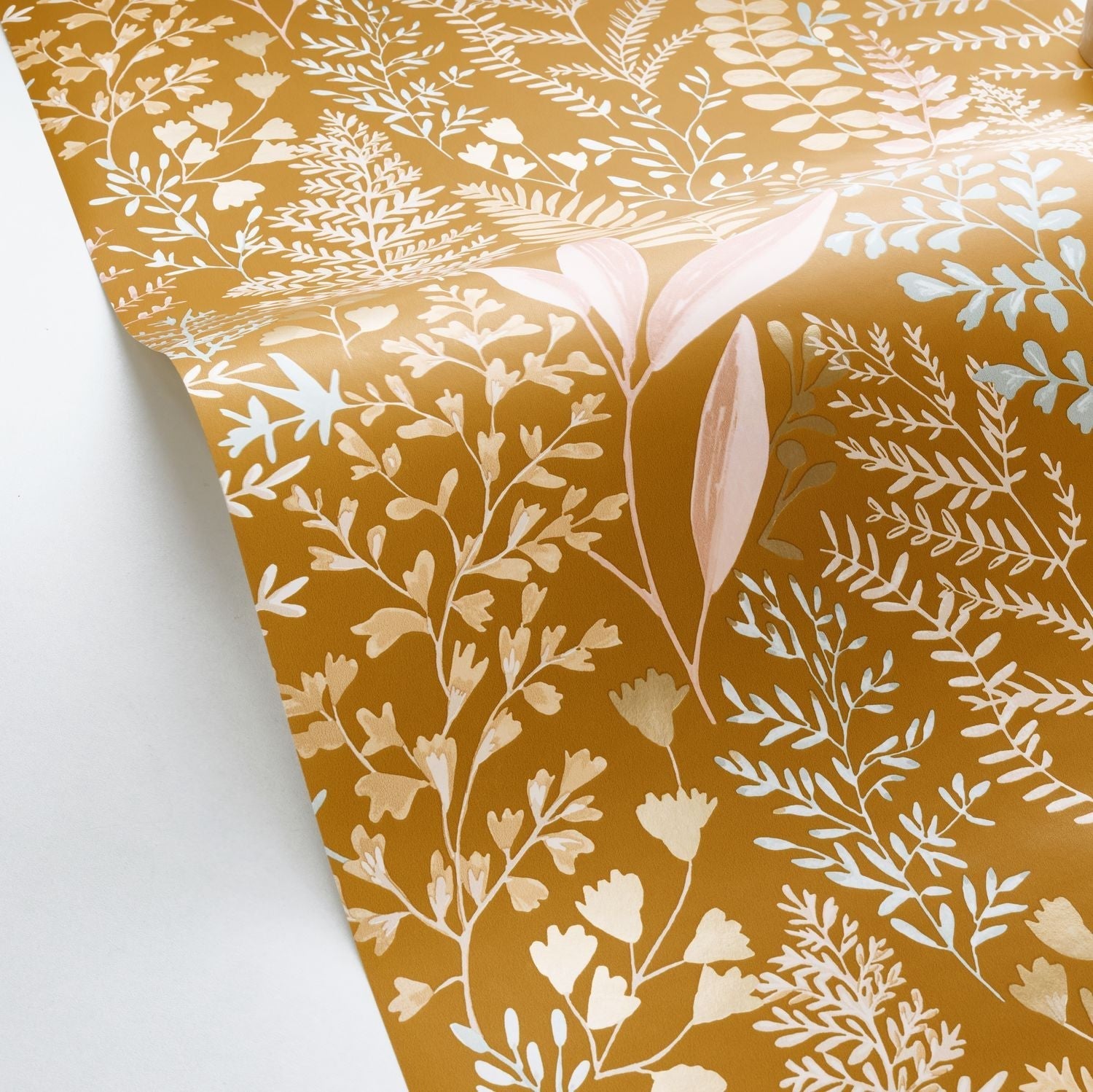 Woodland Wallpaper - Ocre Rose - Caselio - 102922347 - Premier Wallcovering