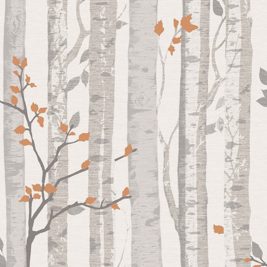 Woodland Wallpaper - Grey - Next - 122403 - Premier Wallcovering