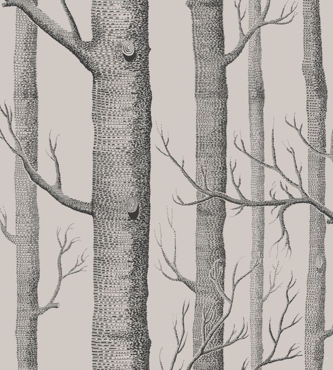 Woods Icons Wallpaper - Linen & Charcoal - 112/3009 - Cole & Son - Premier Wallcovering