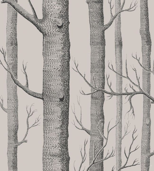 Woods Icons Wallpaper - Linen & Charcoal - 112/3009 - Cole & Son - Premier Wallcovering