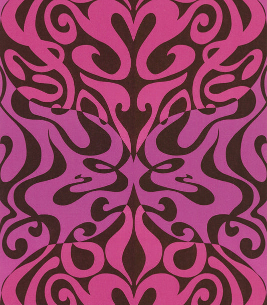 Woodstock Wallpaper - Magenta on Soot - 69/7125 - Cole & Son - Premier Wallcovering
