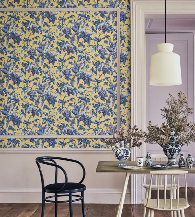 Woodvale Orchard Wallpaper - Ruby, Rose & Olive Green on Charcoal - 116/5020 - Cole & Son - Premier Wallcovering