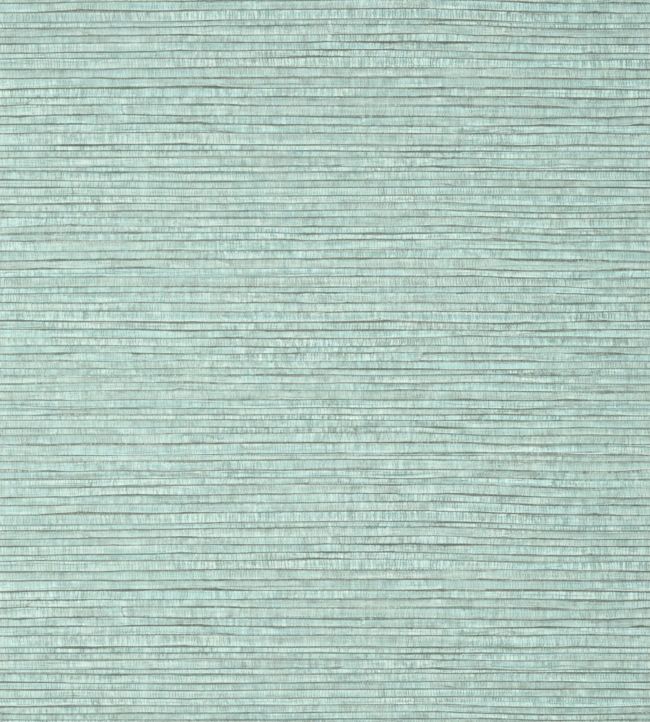 Woody Grass Wallpaper - Aqua & Grey - Thibaut - T351 - Premier Wallcovering