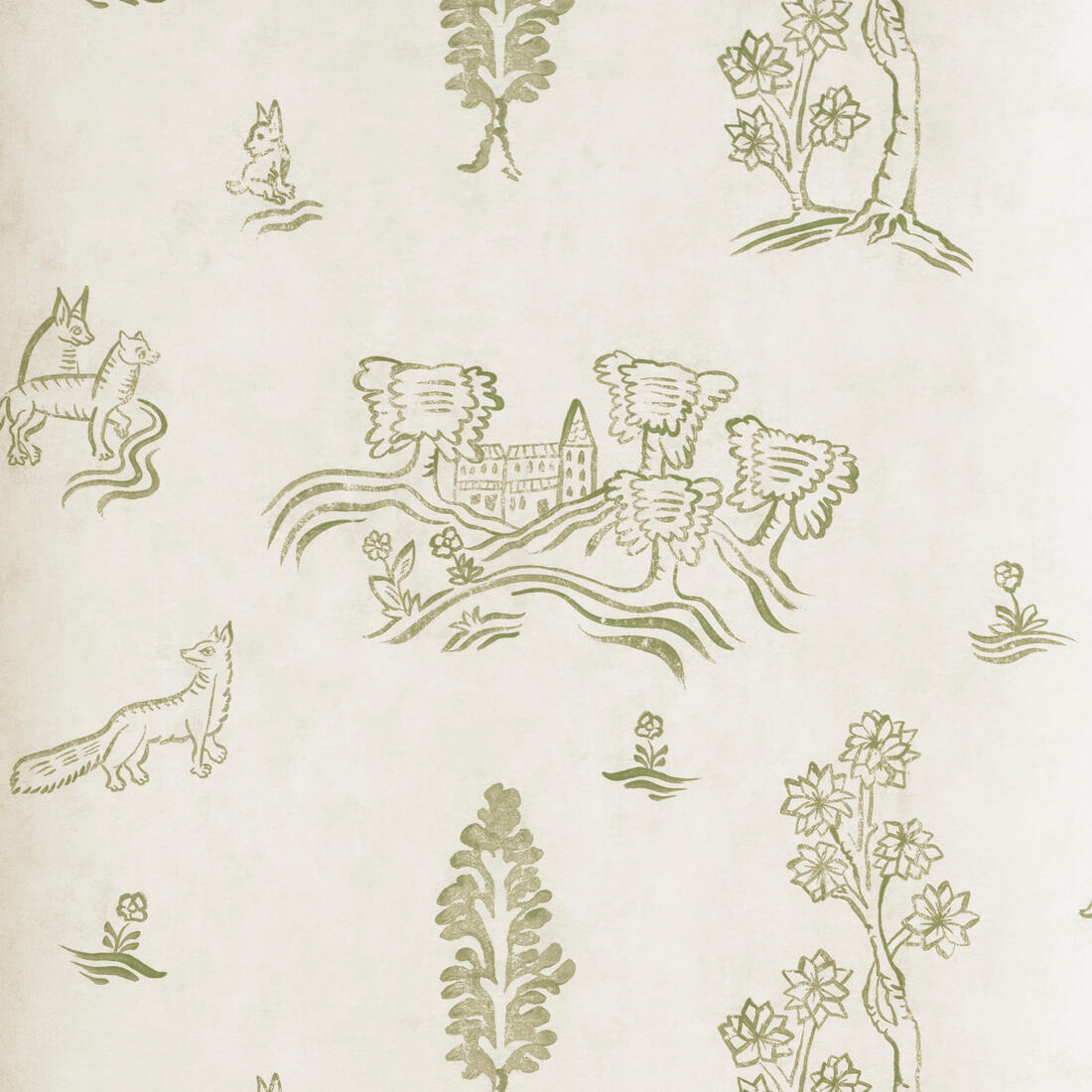 Wychwood Wallpaper - Basil Green - Andrew Martin - KKWYBG - Premier Wallcovering