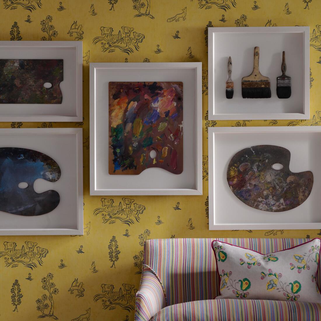 Wychwood Wallpaper - Provencal Yellow - Andrew Martin - KKWYPY - Premier Wallcovering